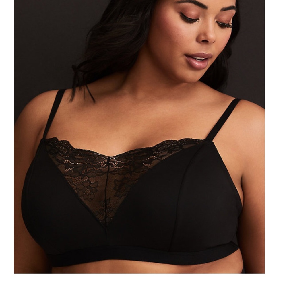 Torrid Black with Lace detailing Bralette